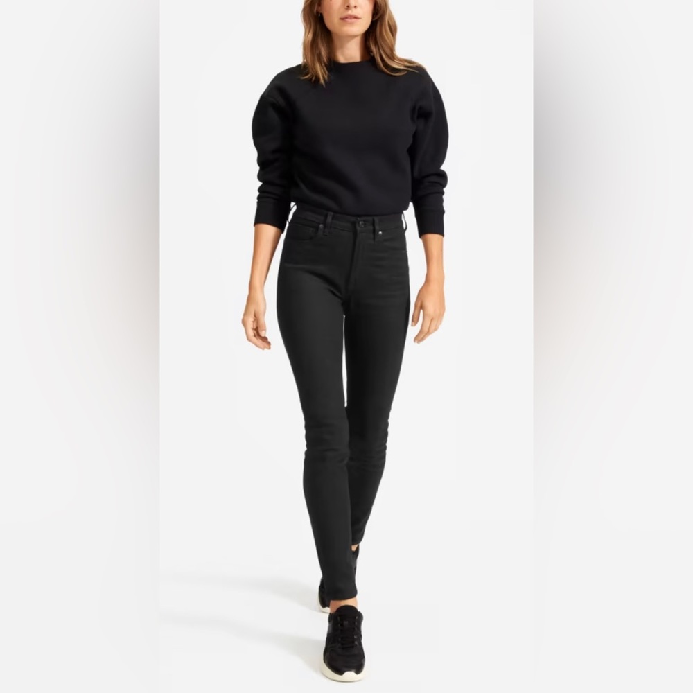 NWT Everlane Women’s High Rise Skinny Jeans in Black Plus Sz 33 Regular